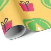 Happy Kwanzaa Kinara Menorah Seven Holiday Pattern Geschenkpapier (Rolleneckpunkt)