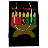 Happy Kwanzaa Kinara Mittlere Geschenktüte (Vorderseite)