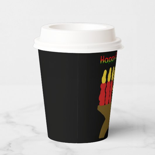 Happy Kwanzaa Kinara Pappbecher (Rechts)