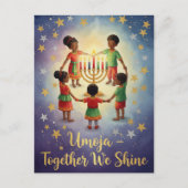 Happy Kwanzaa Kinara Postcard Postkarte (Vorderseite)