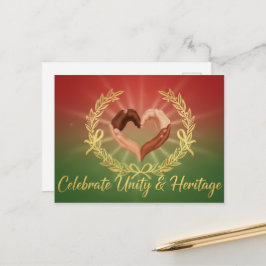 Happy Kwanzaa Kinara Postcard Postkarte