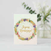 Happy Kwanzaa Kinara Postcard Postkarte (Stehend Vorderseite)