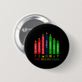 Happy Kwanzaa Kinara Seven Candles Principles of K Button (Vorne & Hinten)