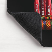 Happy Kwanzaa Kinara Seven Candles Principles of K Mousepad (Ecke)