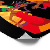 Happy Kwanzaa Kinara-seven Candles Principles of K Poster (Ecke)