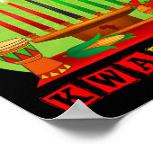 Happy Kwanzaa Kinara Seven Candles Principles of K Poster (Ecke)