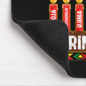 Happy Kwanzaa Kinara Seven Principles Candles Pan Mousepad (Ecke)
