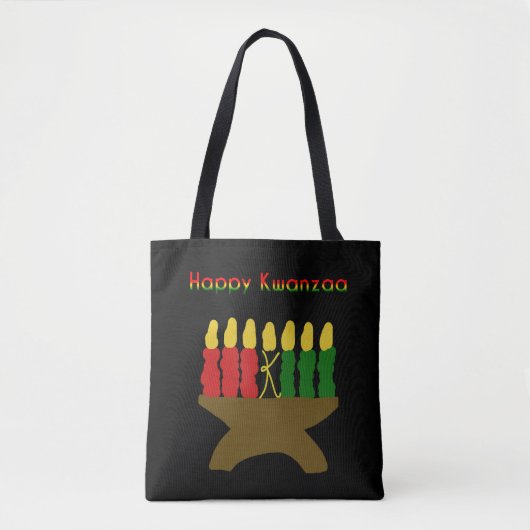 Happy Kwanzaa Kinara Tasche (Vorderseite)