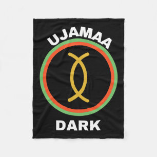 Happy Kwanzaa Kinara-ujamaa Grundsätze von Kwanzaa Fleecedecke