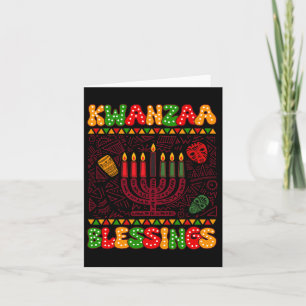 Happy Kwanzaa Kwanzaa Blessings African American C Karte