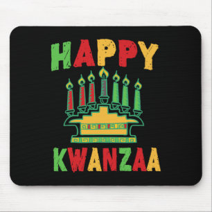 Happy Kwanzaa Kwanzaa Candles Kinara Pan African H Mousepad