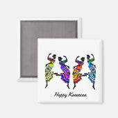Happy Kwanzaa Magnet (Vorderseite/Rückseite)