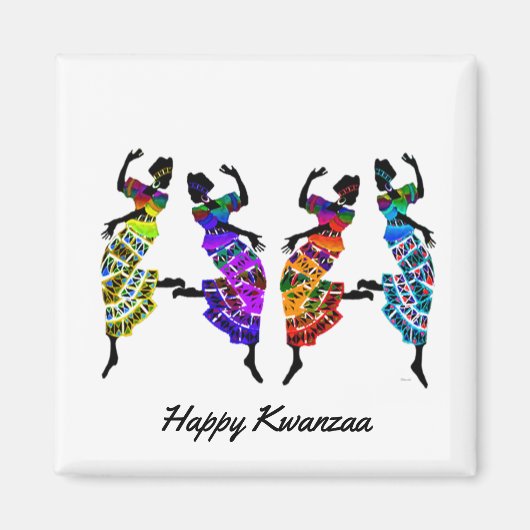 Happy Kwanzaa Magnet (Vorne)