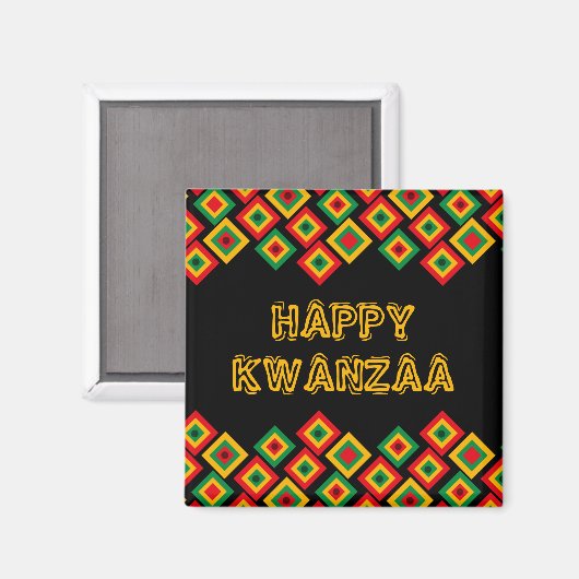 Happy KWANZAA Magnet (Vorderseite/Rückseite)