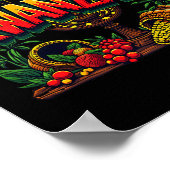 Happy Kwanzaa Mens Weihnachten Afro-Amerikanisches Poster (Ecke)