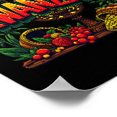 Happy Kwanzaa Mens Weihnachten Afro-Amerikanisches Poster (Ecke)