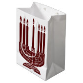 Happy Kwanzaa Mittlere Geschenktüte (Vorderseite Schrägansicht)