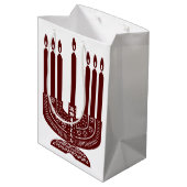 Happy Kwanzaa Mittlere Geschenktüte (Rückseite Schrägansicht)