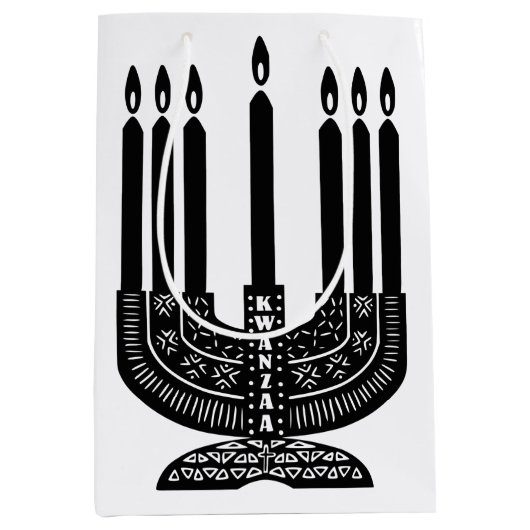 Happy Kwanzaa Mittlere Geschenktüte (Vorderseite)