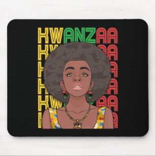 Happy Kwanzaa Pan Afrikanischer Stolz Schwarze Fra Mousepad