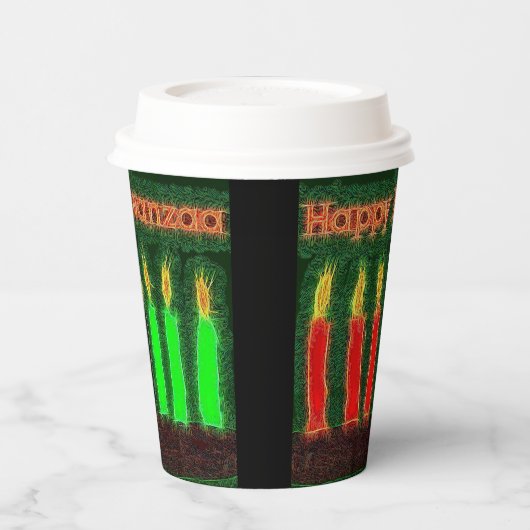 Happy Kwanzaa Pappbecher (Links)