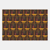 Happy Kwanzaa PopArt Geschenkpapier Set (Vorderseite 3)