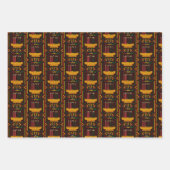 Happy Kwanzaa PopArt Geschenkpapier Set (Vorderseite 2)