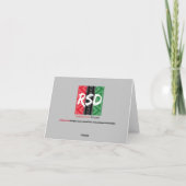 Happy Kwanzaa PopArt Karte (Rückseite)