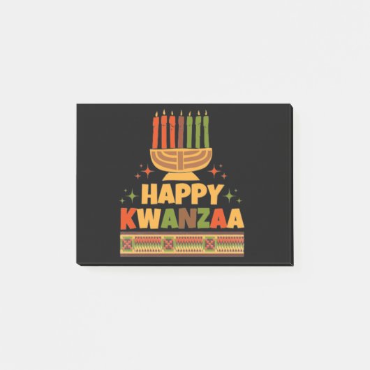 Happy Kwanzaa Post-it Klebezettel (Vorderseite)