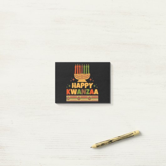 Happy Kwanzaa Post-it Klebezettel (Auf Schreibtisch)