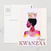 Happy Kwanzaa Postkarte (Vorne/Hinten)