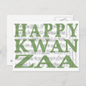Happy Kwanzaa Postkarte (Vorne/Hinten)