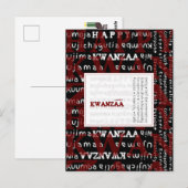 Happy Kwanzaa Postkarte (Vorne/Hinten)