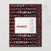 Happy Kwanzaa Postkarte (Vorderseite)