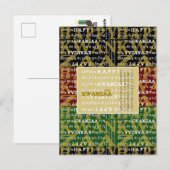 Happy Kwanzaa Postkarte (Vorne/Hinten)