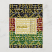 Happy Kwanzaa Postkarte (Vorderseite)