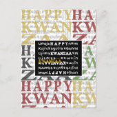 Happy Kwanzaa Postkarte (Vorderseite)