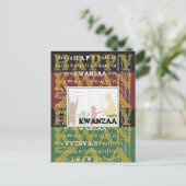 Happy Kwanzaa Postkarte (Stehend Vorderseite)