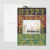 Happy Kwanzaa Postkarte (Vorne/Hinten)