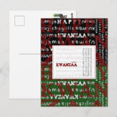 Happy Kwanzaa Postkarte (Vorne/Hinten)