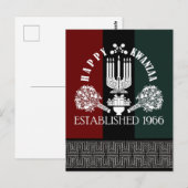 Happy Kwanzaa Postkarte (Vorne/Hinten)