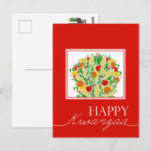 Happy Kwanzaa Postkarte (Vorne/Hinten)