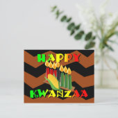 HAPPY KWANZAA POSTKARTE (Stehend Vorderseite)