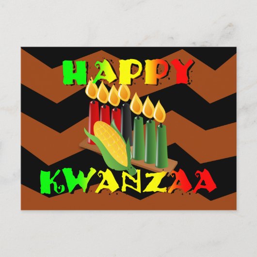 HAPPY KWANZAA POSTKARTE (Vorderseite)
