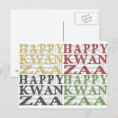 Happy Kwanzaa Postkarte (Vorne/Hinten)