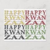 Happy Kwanzaa Postkarte (Vorderseite)