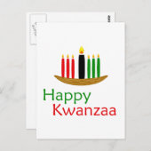 Happy Kwanzaa Postkarte (Vorne/Hinten)