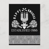 Happy Kwanzaa Postkarte (Vorderseite)