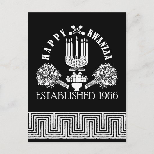 Happy Kwanzaa Postkarte (Vorderseite)