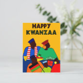Happy Kwanzaa Postkarte (Stehend Vorderseite)